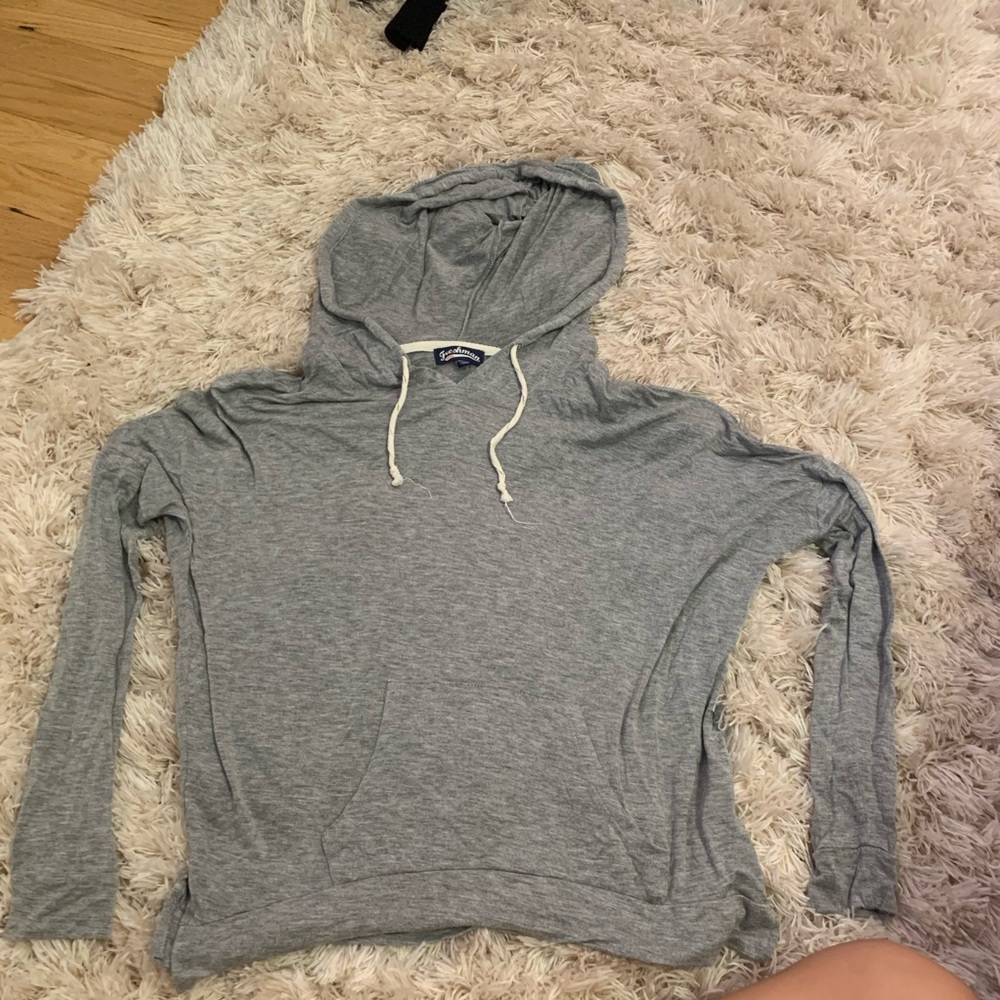 Gray lightweight sweatshirt